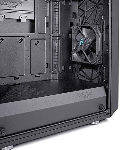 Fractal Design Meshify C - Compact Computer Case - High Performance Airflow/Cooling - 2x Fans included - PSU Shroud - Modular interior - Water-cooling ready - USB3.0 - Tempered Glass - Blackout