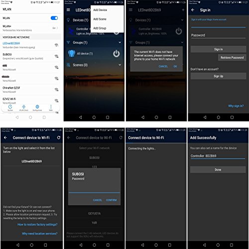 Led Deck Lights Kit, 10Pcs Φ1.22 Wifi Wireless Smart Phone Control Low Voltage Recessed Rgb Deck Lamp In-Ground Lighting Waterproof Outdoor Yard Path Stair Landscape Decor, Fit For Alexa,Google Home #TOP6