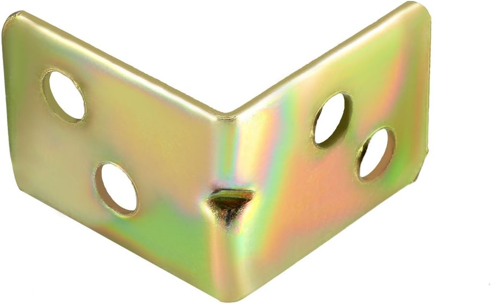 uxcell Stainless Steel Shelves Corner Brace 24mmx24mmx18mm, Metal Joint Round End L Shape Right Angle Corner Fastener Joints Support Bracket, Pack of 16