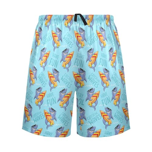 Laprad Men's Pajama Shorts Lounge Sleep Shorts Soft Pajamas Bottoms with Pockets & Drawstring2