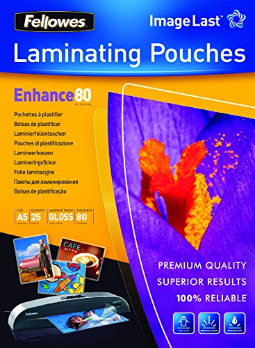 Fellowes - Lamination pouches - 25 x glossy - A5 (5.83 in x 8.25 in)