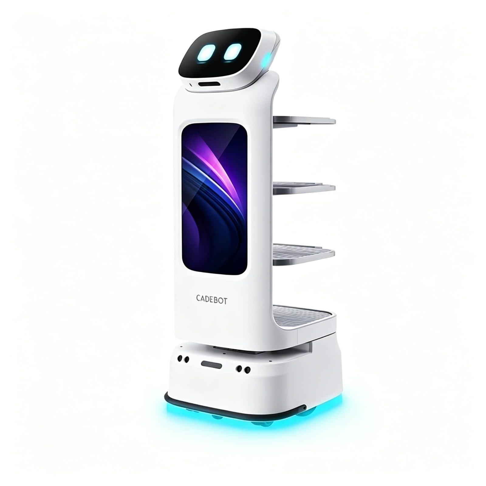 Smart Food Delivery Roboter, Autonomes Restaurant Serving Waiter with Smart Navigation, AI Commercial Service Robot for Hotel Cafe Buffet Catering Use