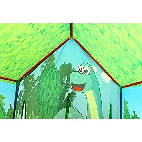 Image of Dino Hunder Theme Foldable Light Weight Water Proof Kids Play Tent House Indoor & Outdoor Activity Game for Toddler Kids Girls 3 Years & Above