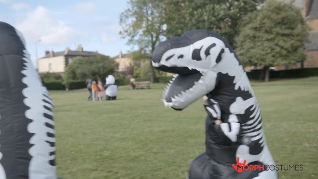 Disfraz Inflable Dinosaurio para Niños miniatura 7