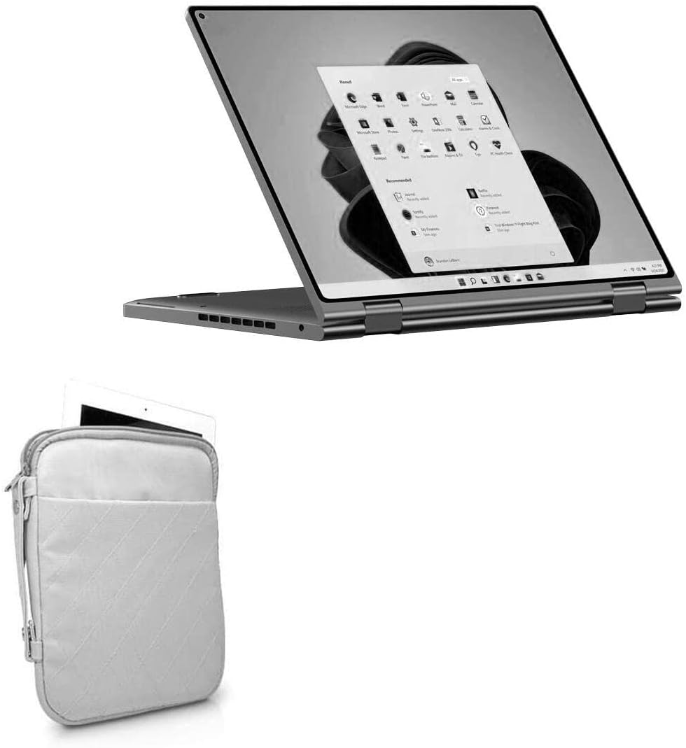 BoxWave Case Compatible with Chuwi MiniBook X - Quilted Carrying Bag, Soft Synthetic Leather Cover w/Diamond Design - Cool Grey
