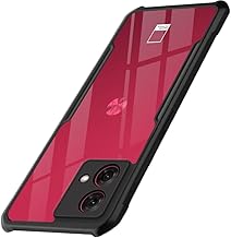 SHILD Shockproof Crystal Clear Back Cover Case for Motorola Moto G84 5G | 360 Degree Protection | Protective Design | Transparent Back Cover for Motorola Moto G84 5G (PC & TPU, Black Bumper)