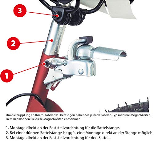 Grafner XXL Fahrradanhänger mit 90 Liter Kunststoffwanne incl. Kupplung und 80 kg Zuladung, mit Reflektoren, Fahrradlastenanhänger Handwagen Transportanhänger Anhänger