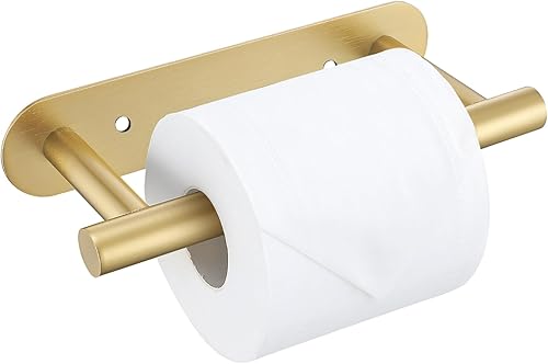 Miniatura 14 de Soporte de papel higiénico autoadhesivo, soporte de rollo de papel higiénico de níquel cepillado SUS304 de acero inoxidable, soporte de toalla de