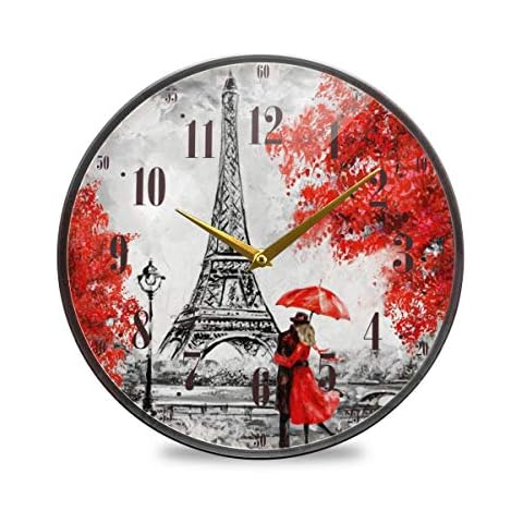 ALAZA - Reloj de pared silencioso redondo grande Cover
