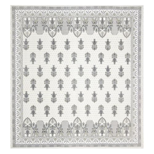 Image of 240 TC 100% Cotton Bedsheet for Double Bed King Size with 2 Pillow Covers | Breathable & Super Soft Rajasthani Sanganeri Jaipuri Printed Bed Sheet -108 * 108 Inches (Jaipur Guldasta)