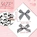 SAWINDA 20PCS Black Mini Hair Bow Clips Gingham Craft Bows for Hair Small Hair Bows Cute Hair Bowknot Barrettes Sweet Hair Ribbon Alligator Clips Accessories for Girls Teens