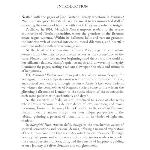 Image of Mansfield Park by Jane Austen | Classic Literature | Unabridged & Complete (336 Pages) | Romantic Fiction Novel for Readers of All Ages (Classic Novels)