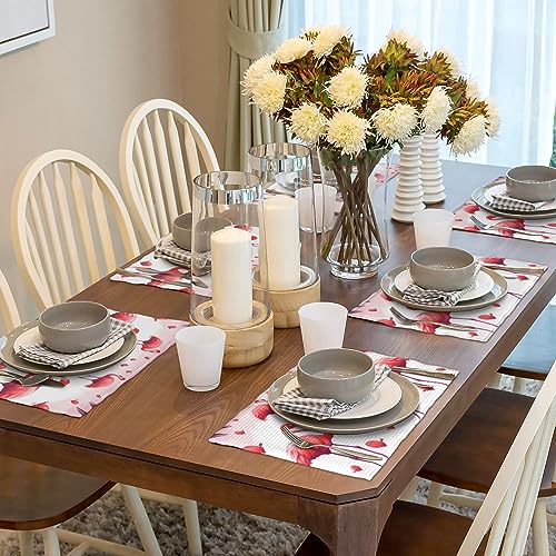 Sets de table en lin lavables pour protéger la table des plats chauds