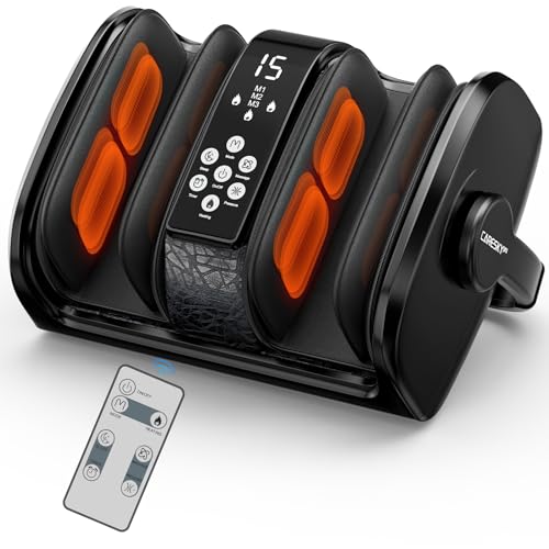31% off - CARESKYpro Foot Massager with Heat, 3 Heating Therapy 5 Intensity, Deep Kneading Rolling for...