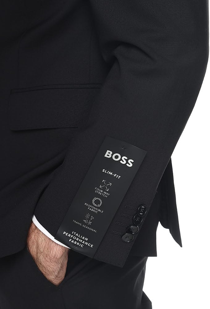 Amazon.co.jp: [HUGO BOSS] (ヒューゴボス) ストレッチ 無地 シングル