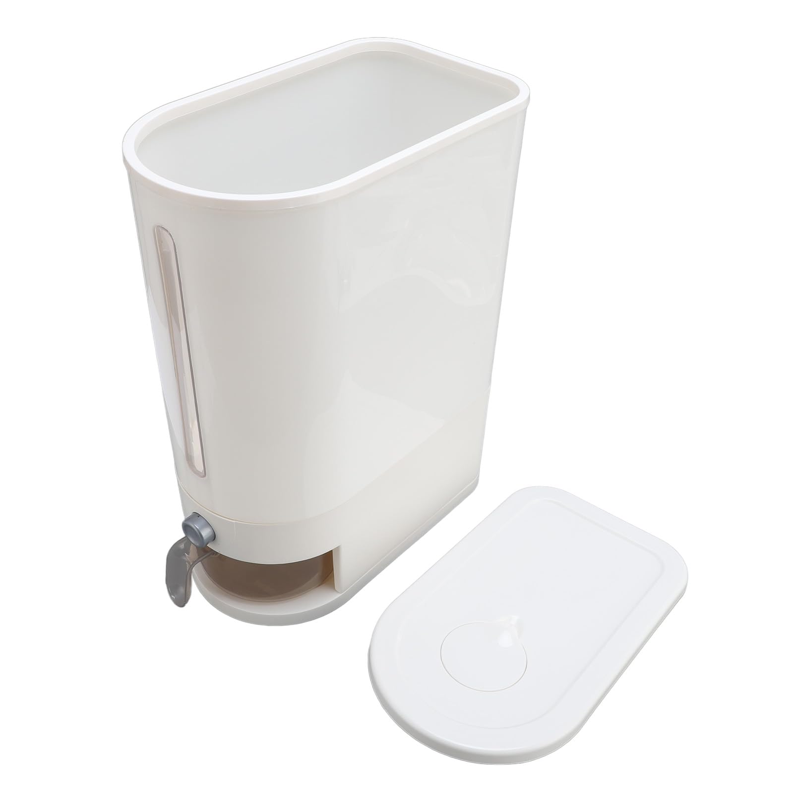 Dispensador de arroz con taza, 10 kg, polipropileno sellado para comida seca (tipo 1)