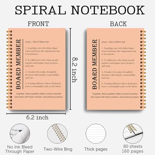 Carnet de notes à spirales pour membres du conseil 14x21cm - 2