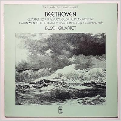 Beethoven; Quartet No7 in F Major, Op. 59, No1 Rasumovsky, Haydn; Menuetto in D Minor From Quartet, Op.103
