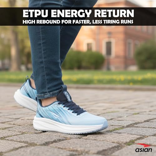 Image of ASIAN Hypercushion-05 Men's Running Shoes | Memory Foam Cushioning, TPR Grip Outsole, Breathable Knit Upper & Lightweight Comfort for Daily Runs, Gym & Training