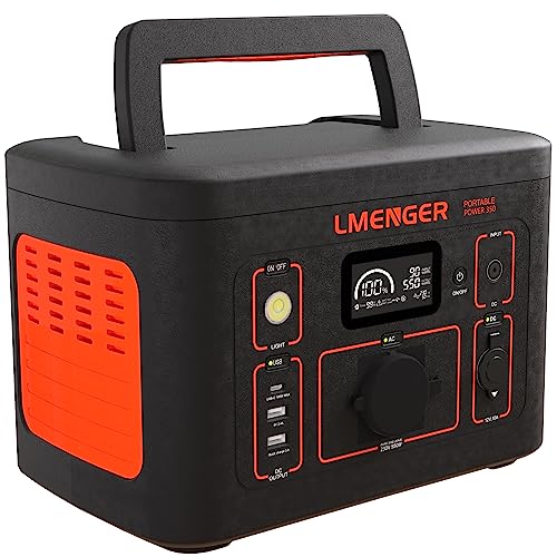 LMENGER K3 Centrale électrique portable 550W, 326Wh/102000mAh Générateurs solaires avec