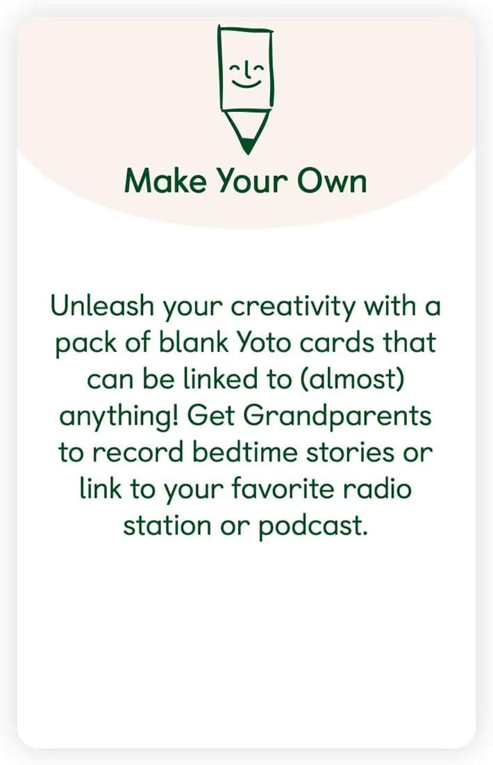 Yoto Make Your Own Cards, 5 Blank Audio Cards for Use with Kids Yoto Player & Mini Bluetooth Speaker - Image 3