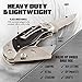 Folding Utility Knife with Belt Clip, Heavy Duty Pocket Knife & Box Cutter Gift Set for Men - Ideal for Work and Everyday Carry