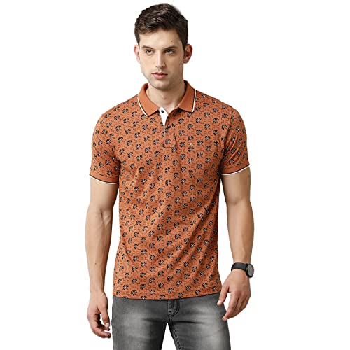 Classic Polo Mens Cotton Printed Half Sleeve Slim Fit Polo Neck T-Shirt Classic Polo Mens Cotton Printed Half Sleeve Slim Fit Polo Neck T-Shirt