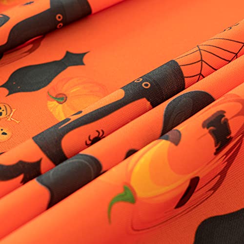 Halloween Haunted House Tablecloth 60" x 104" Rectangle Spillproof Washable Polyester Fabric Table Covers for Party Decorations