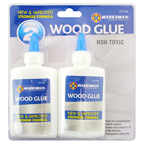 2 X 2Pc Wood Glue Bottles - Adhesive Strong Non-Toxic Woodworking Diy Repair | Pack Of 4 | Arts, Crafts & Diy-Transparent, Fast Drying Multi Purpose Projects