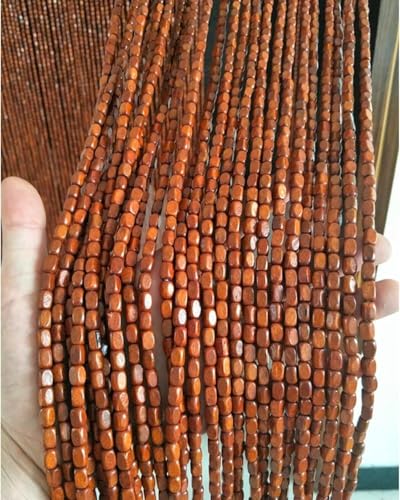 Rideau de porte en bambou et perles de bois pour intimité de pièce