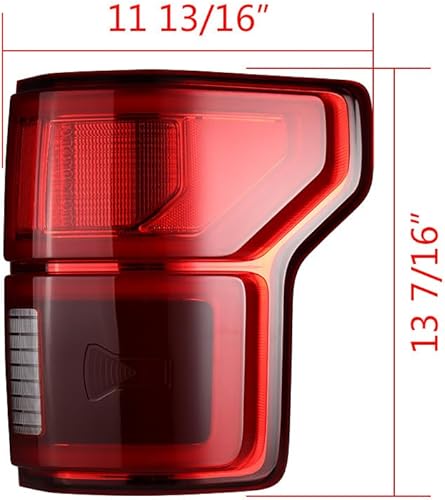 Miniatura 5 de Fo2800268 KL3Z-13404-B - Luz trasera LED para el lado del pasajero, lámpara de marcha atrás, compatible con Ford F150 2018-2020 Radar de punto ciego