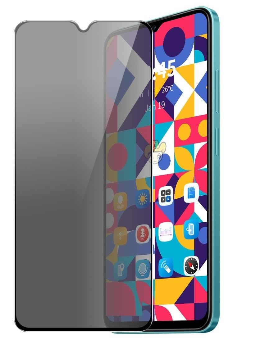 for Samsung Galaxy A15, M15, F15 5G Edge to Edge Anti Spy Privacy Tempered Glass with Easy Installation Kit | Black (Pack of 1) — Amazon image 9