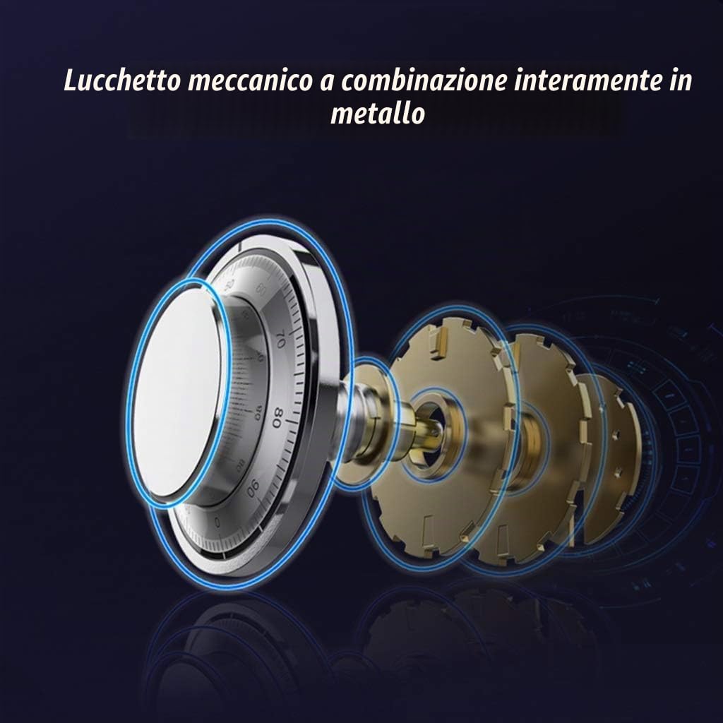 Casseforti a Muro, cassaforte per Uso Domestico, Piccola Scatola di immagazzinaggio con Serratura a Combinazione Meccanica, bullone di bloccaggio in Acciaio Anti-Perforazione, Ness