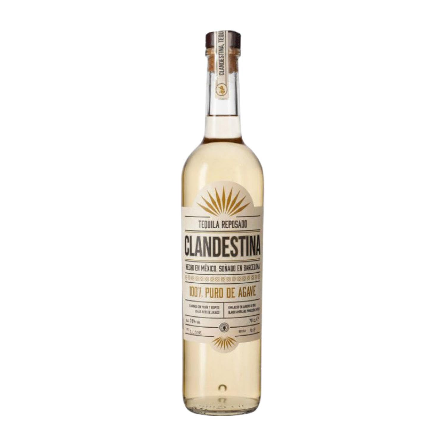 Tequila Clandestina Reposado 70 cl