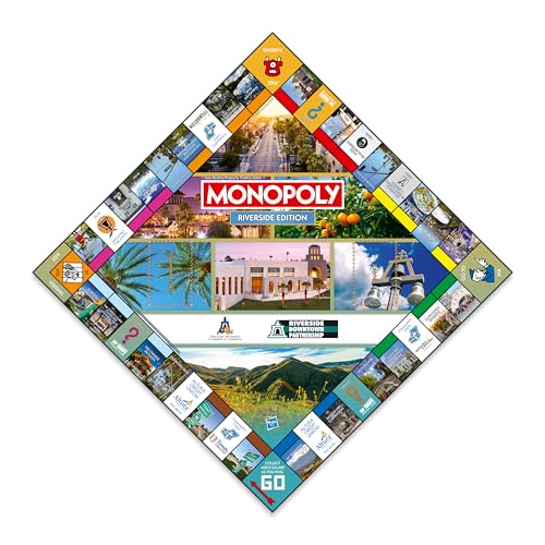 Monopoly Riverside CA Edition juego de mesa familiar miniatura 4