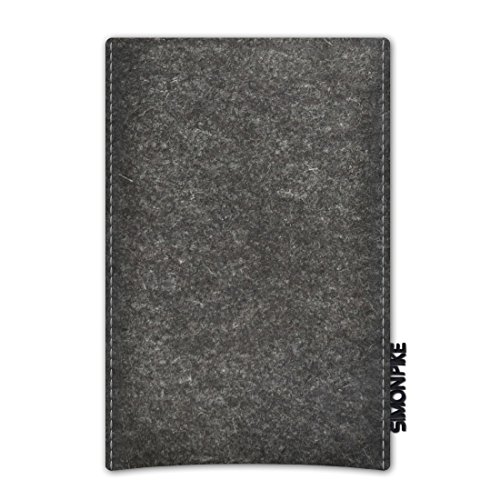 SIMON PIKE Boston Basic Étui en Feutre pour téléphone Portable Mobistel Cynus T1 Anthracite Cover
