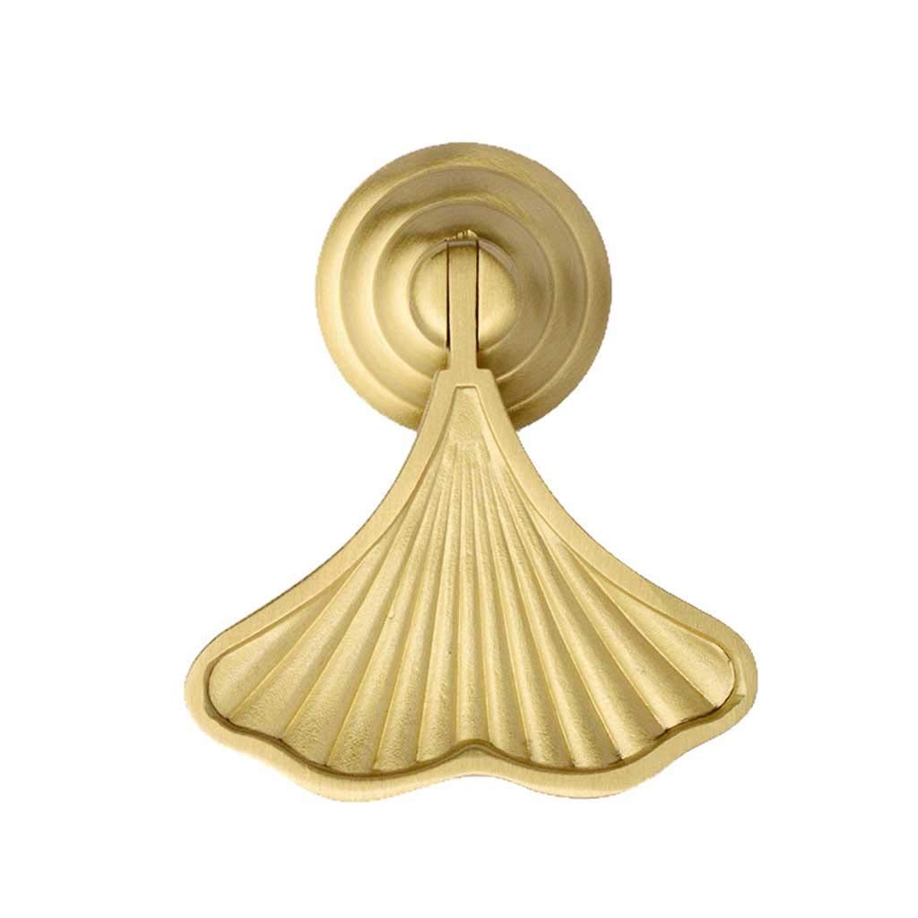 Hoja De Oro 1 Pieza De Asa De Latón Muebles Manija De Lujo Closet Mueble De Tiburamiento Cajón Manija Perilla
