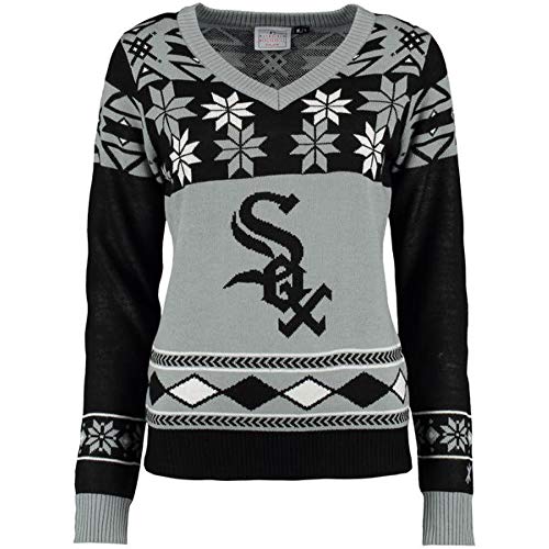 Suéter de Cuello en V MLB FOCO para Mujer en Talla M y Color del Equipo