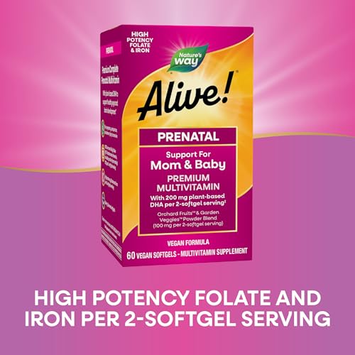 Nature's Way Alive! Prenatal Multivitamin Softgels for Women, 60 ct - image 4