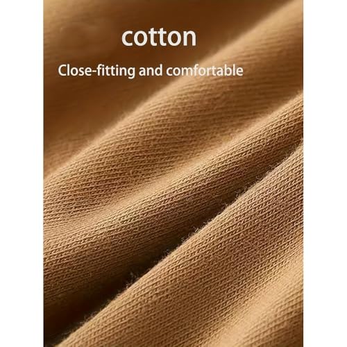 Calzoncillos tipo bóxer de algodón para hombre ropa interior cómoda de color sólido 7