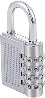 Tiny 4-Digit Safe PIN Hand Bag Shaped Combination Padlock Lock (Color May Vary)