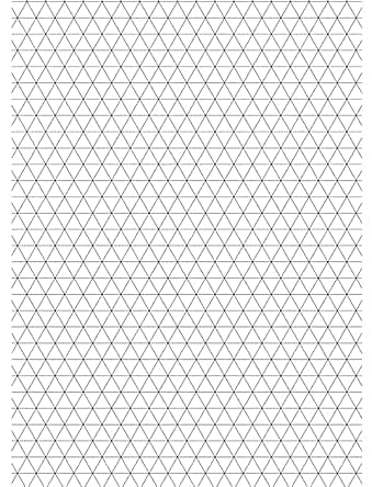 inr |Isometric Line A2 Plus Size Paper 5 mm Distance Equilateral 3D ...