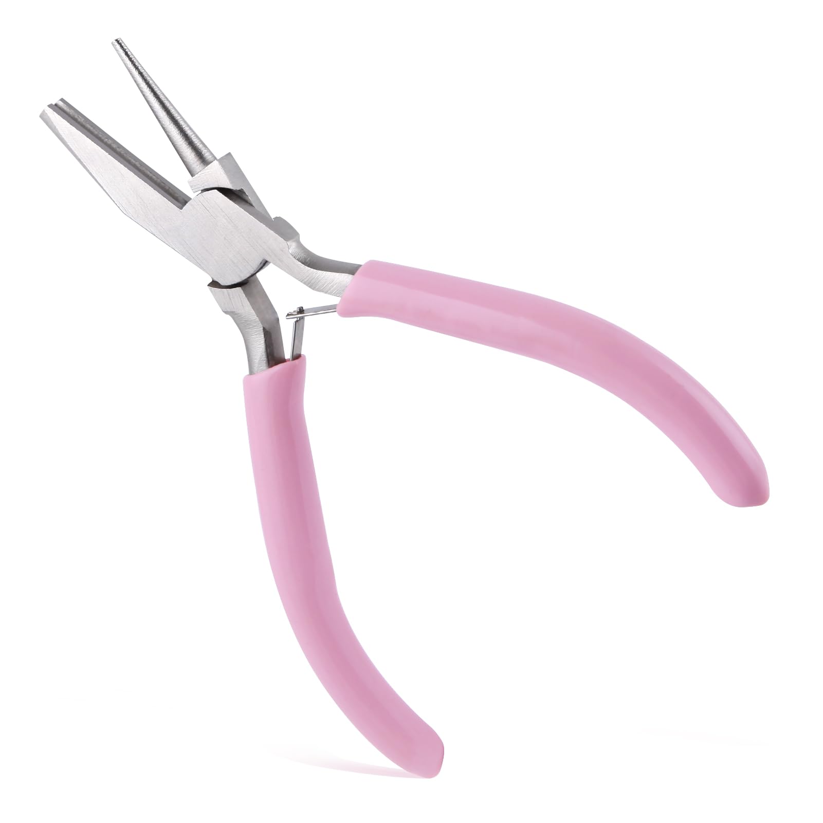 INJOYTEC Mini Round Concave Pliers Jewelry Making Pliers Wire Bending for Making Wire Loops Bending Wire, Wrapped Wire Loops