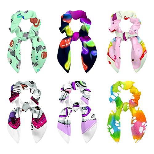 Accessoires pour cheveux chouchous oreilles de lapin élastiques en tissu pour tresse et chignon