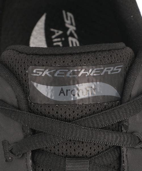 Skechers Homme 232502 BBK baskets légères en maille synthétique noire flexible