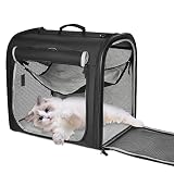 Wakytu Portable Large Cat Carrier, Soft-Sided Pet Crate and Kennel for Small Medium Dog | Arch Desig