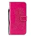 Produktbild DENDICO Huawei P30 Hülle Premium Leder Schutzhülle Tasche Case mit Kartensteckplätzen für Huawei P30 Brieftasche Lederhülle im Bookstyle - Pink