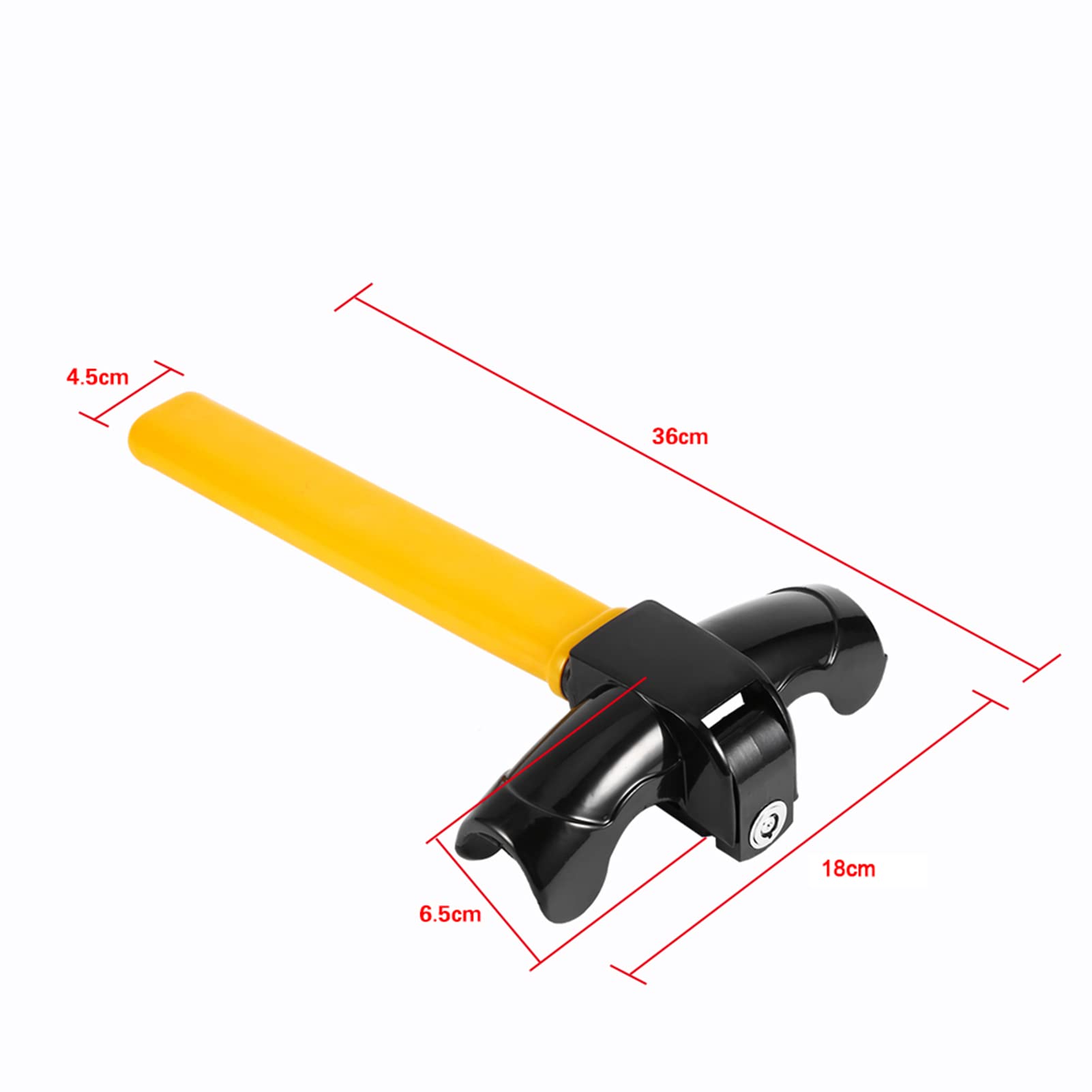 Verrou de sécurité antivol pour voiture, verrouillage rotatif pour volant, montage supérieur Bloque Volant Ceinture