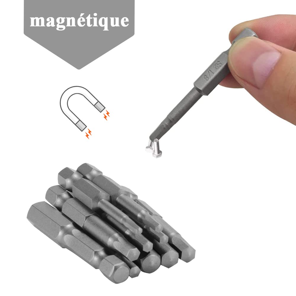 Set Punte Cacciavite Torx Di Sicurezza - 2 Set Da 7 Punte Magnetiche, Acciaio S2, 50mm - Foto 9