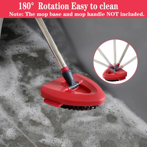 Spin Mop Replace Head Base Scrub Mop Brush, Stiff Bristle Cleaning Brush - for Kitchen Bathroom Tile Hard Floor, Shower Floor Scrubber,Scrub Brush Compatible with O Cedar Spin Mop 1 Tank System